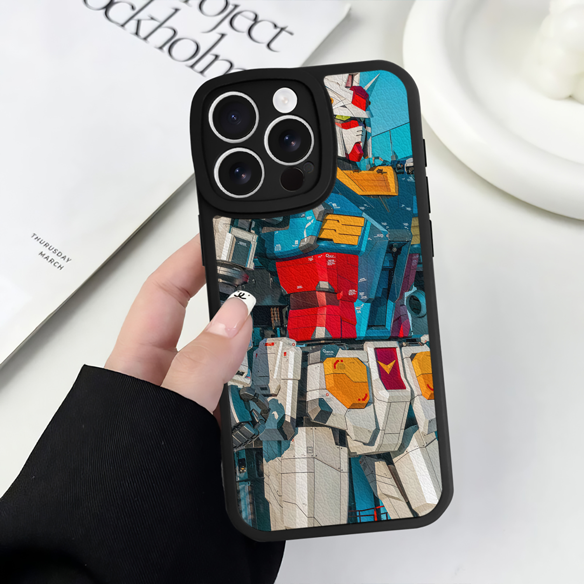 （画像用） Transformers トランスフォーマー 【iPhone 16シリーズ対応】シリコンスマホケース（レザー調） 材質：シリコン